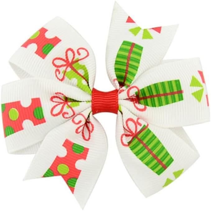 ZOOMPIL Cheveux De Noël Barrette, 4 Pièces Pinces À Cheveux De Noël Paillettes En Bois De Renne, Noeud Barettes Cheveux Pince Cheveux De Noël, Pour Enfants Et Adultes Fête De Noël Cadeaux