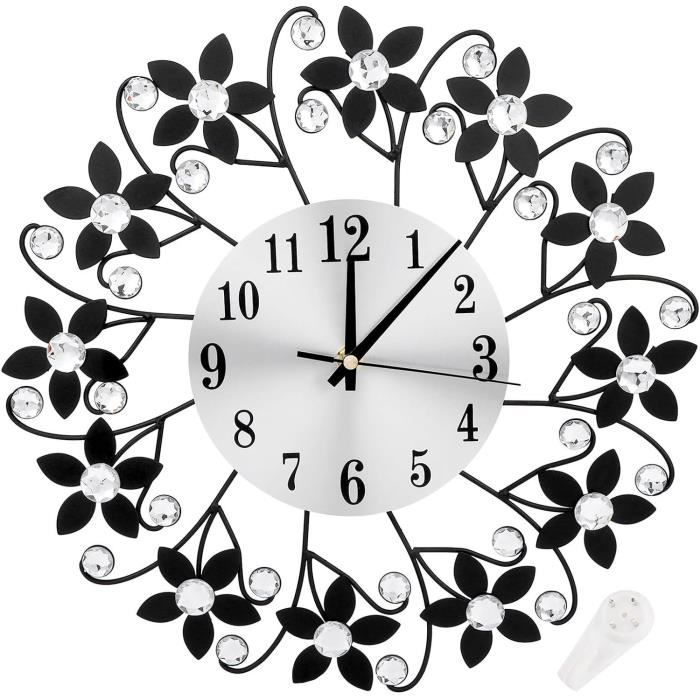 Lot De 2 Horloges Murales Silencieuses 20 Cm Rose – Sans Tic-Tac – Design Rond Moderne Pour Chambre, Salon, Cuisine