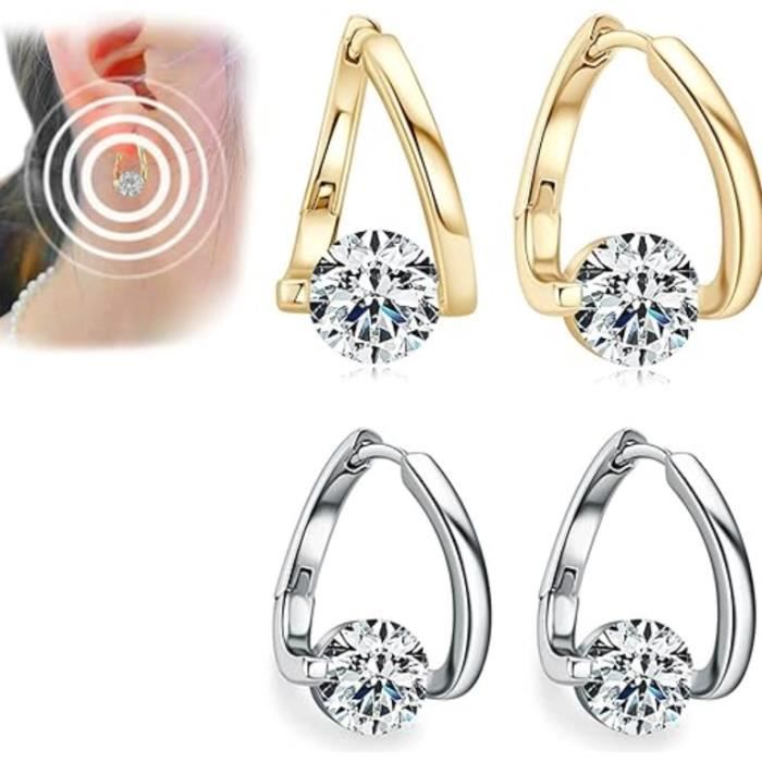 D’oreilles pour femmes en germanium pour la magnétothérapie et l’acupuncture, favorisent le