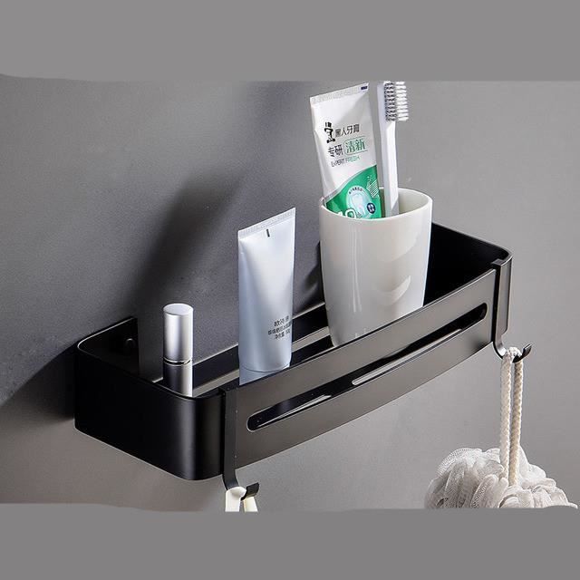 1pcs Etagere De Douche Sans Percage Stockage Antirouille En
