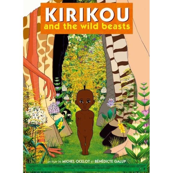 Affiche Du Film D Animation Kirikou Et Les Betes Sauvages Dimensions 69 X 102 Cm Cdiscount