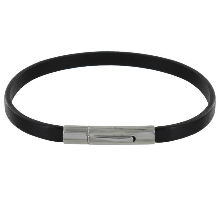 Bracelet Homme Made in France - Personnalisable en Cuir et Acier - Le Site  Du Cuir