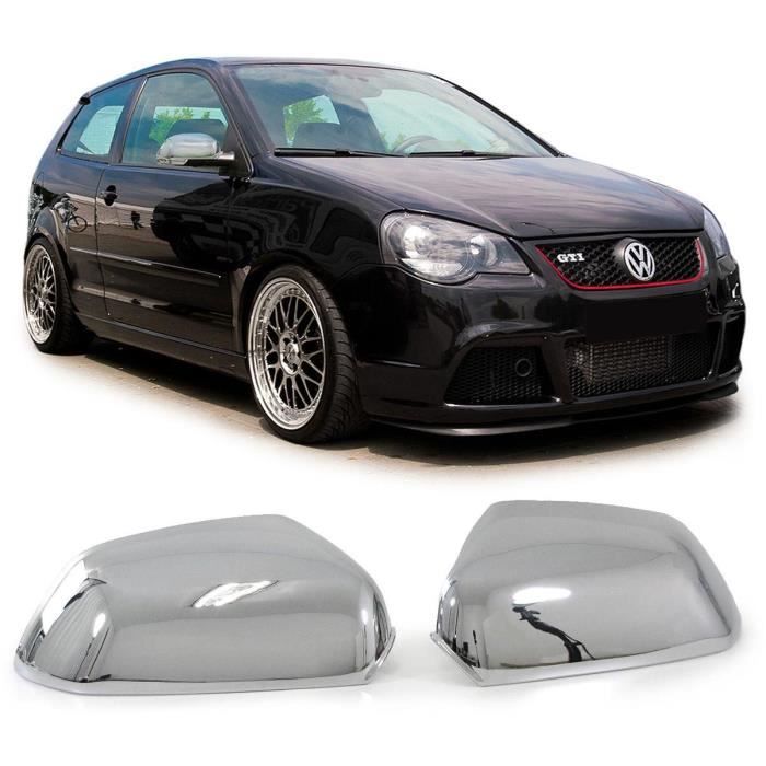 Outdoorking Voiture Rétroviseur Capuchon pour VW pour Polo 6R 6C Coque Rétroviseur Latéral Entièrement Chromé Finition Mate Voiture Rearview Wing Mirror Shell