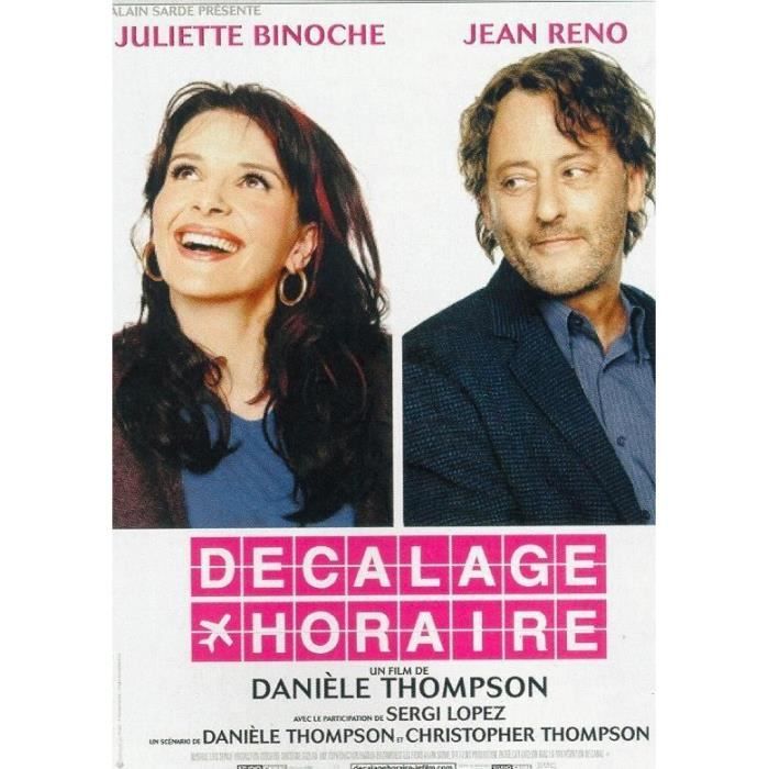 decalage horaire juliette binoche 40x56cm affiche originale de cinema envoi plie cdiscount maison