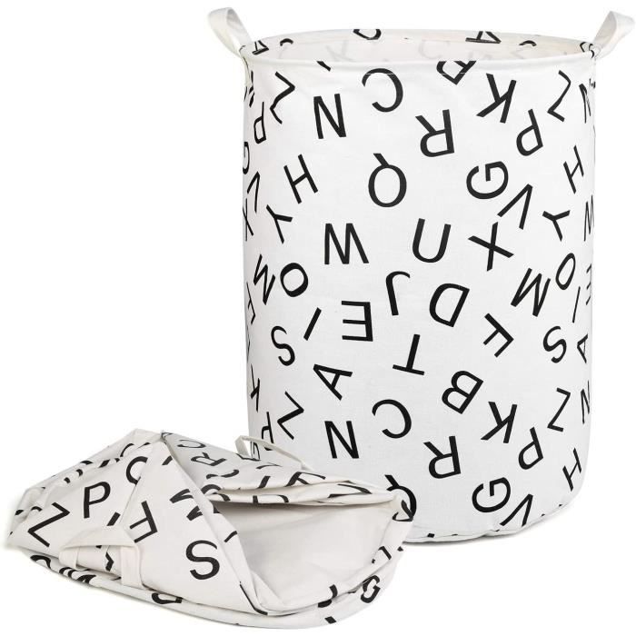 PANIER DE RANGEMENT avec poignée Bac de rangement décoratif pour vêtements EUR 38,57 - FR