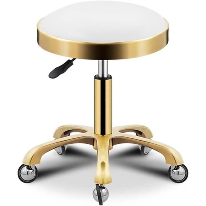 HOMCOM Tabouret De Bureau Ergonomique Pivotant – Hauteur Réglable 68,5-83,5 Cm, Inclinaison 120°, Idéal Bureau Assis-Debout