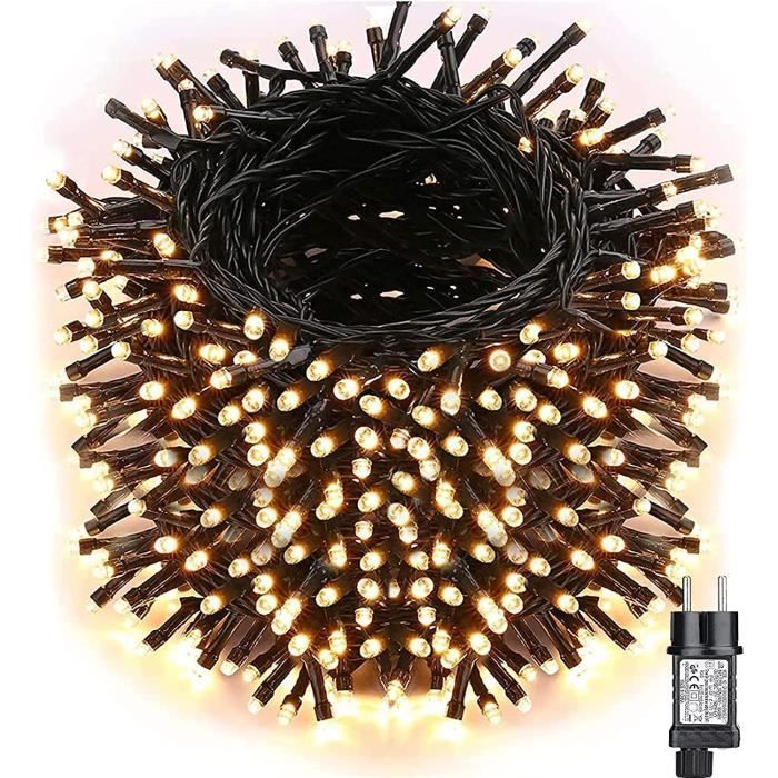 Guirlande Lumineuse Sapin de Noel Blanc Chaud 55M 500 LED Lumiere