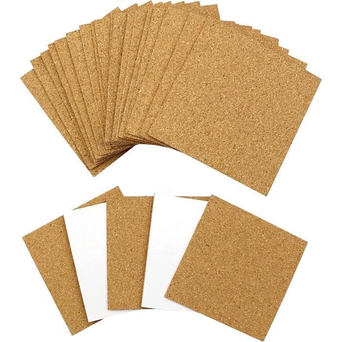 Lot De 12 Feuilles De Liège A4 - Tableau D'affichage En Liège Naturel Pour Photos, Notes Et Décoration Murale DIY