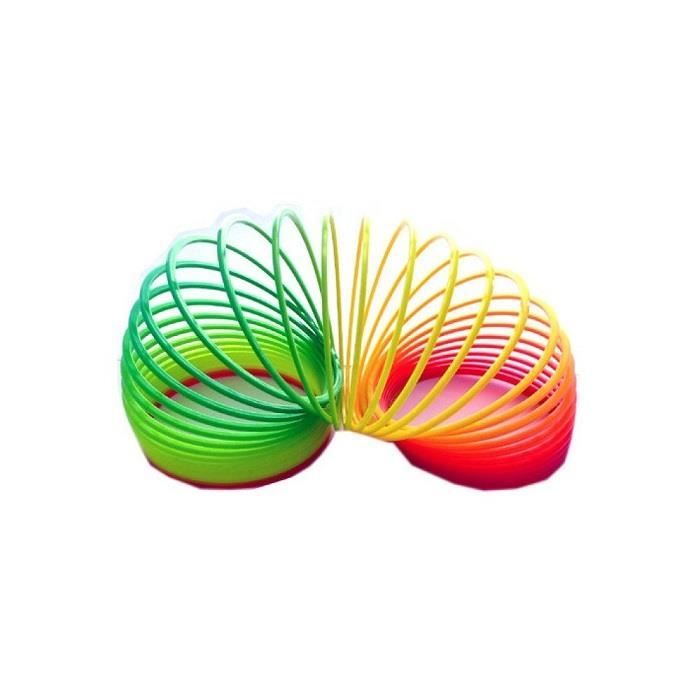 Sacs de fête Cadeaux YANGWEN Spirale Arc-en-Ciel Ressort,4PCS Mini Rainbow Ring Ressorts Magiques Idéal pour Tous Les Enfants Prix fêtes d'enfants 