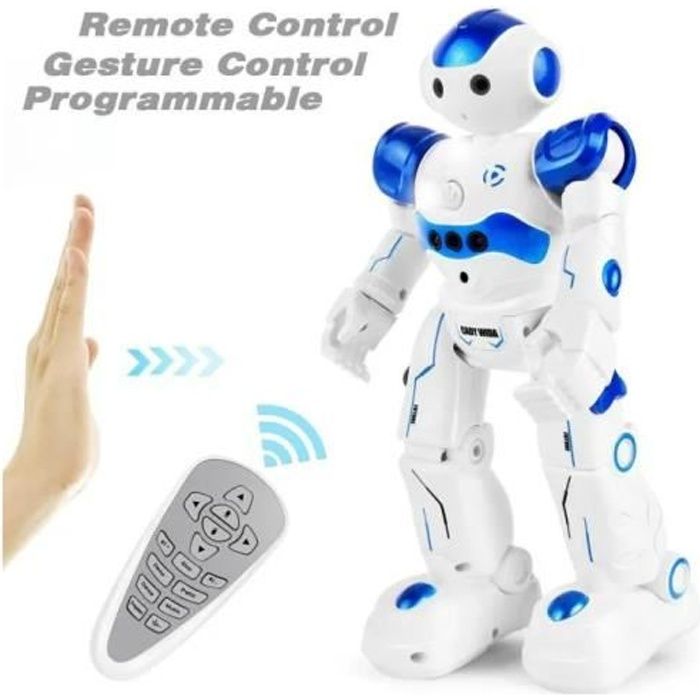 Jouet Robotique Intelligent Red Bloc de Construction du Robot télécommandé Rouge Jouet éducatif de Danse de Chant de capteur de Mouvement Robots électroniques pour Enfants