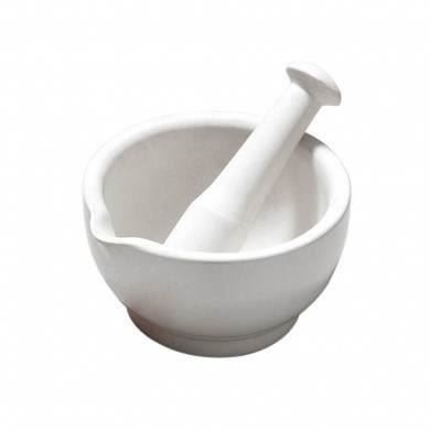 Gres Blanc Mortier Et Pilon Pour Ecraser L Ail Et Autres Epices