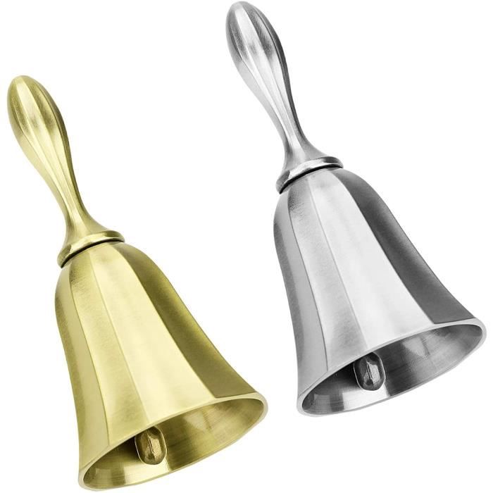 Hand Bell, Classic Alloy Zinc Alloy Loud Call Bell Service traditionnel de maintien de la main Cloche d'appel avec poignée amovible
