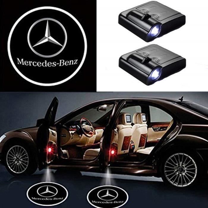 Projecteur LED Logo Pour Portière Tesla Model 3/Y/S/X - Éclairage D’entrée - 2 Ou 4 Pièces