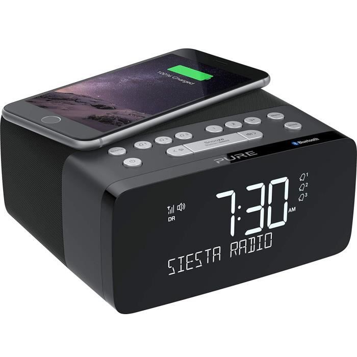 Pure Siesta Charge Radio Portable Personnel Numérique Noir Radios