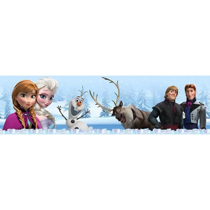 Disney Frozen Elsa Reine des Neiges Flocon de Neige Bleu Blanc Papier Peint Disney Frozen Elsa Reine des Neiges Flocon de Neige Bleu Blanc Papier Peint