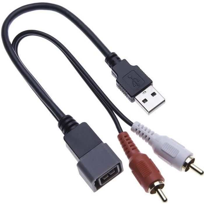 Câble De Faisceau Adaptateur Usb Vers Rca Câble Audio De Connecteur De