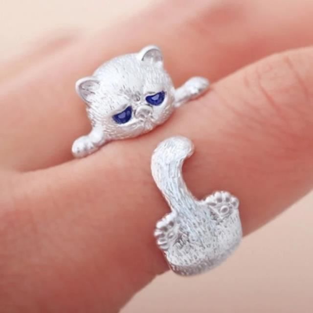 Bague Hibou Argent Kawaii
