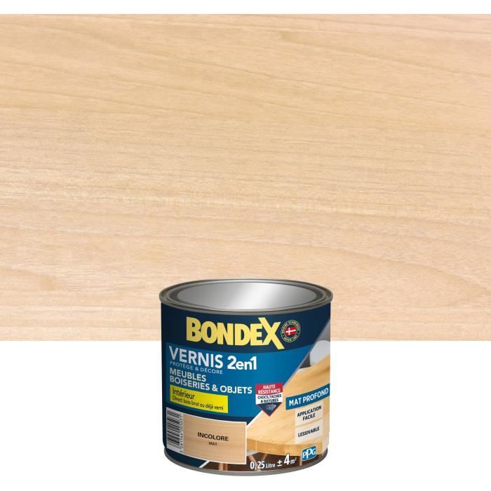Pâte à bois 2 en 1 BONDEX incolore aspect mat