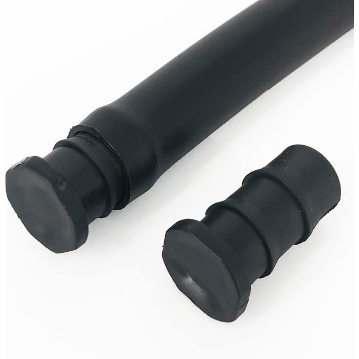 Ruiwaer Lot de 50 bouchons d'extrémité de tuyau goutte à goutte de 6,35 mm pour systèmes d'arrosage de jardin et de maison, bouchons Goof à double