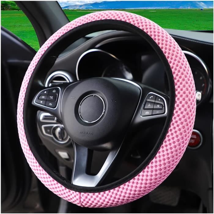 Couvre Volant Voiture Universel 37-38 Cm - Housse Antidérapante Avec Aiguille Et Fil