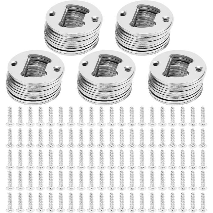 4 Ouvre-Bouteilles Muraux Vintage - Alliage Zinc - Design Rustique Pour Bar, Cuisine, Garage