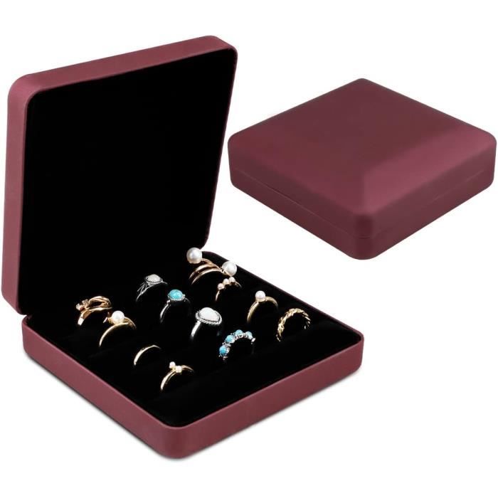 Petite Boîte De Rangement Pour Bijoux – 13x6,6x3,4 Cm – Plastique Transparent – Compartiments Anti-enchevêtrement – Idéale Voyage - 9