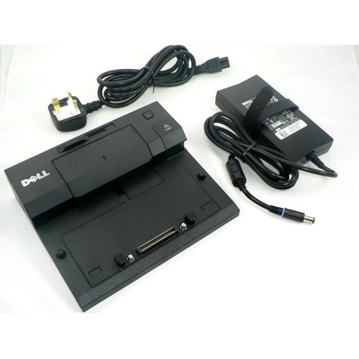 Station d'accueil Dell E-Port II PR03X / avec chargeur (reconditionné