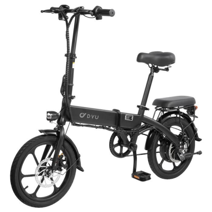 Vélo Électrique Pliant DYU A1F 16 Pouces - Batterie 36V 7.5Ah - Moteur 250W - Noir