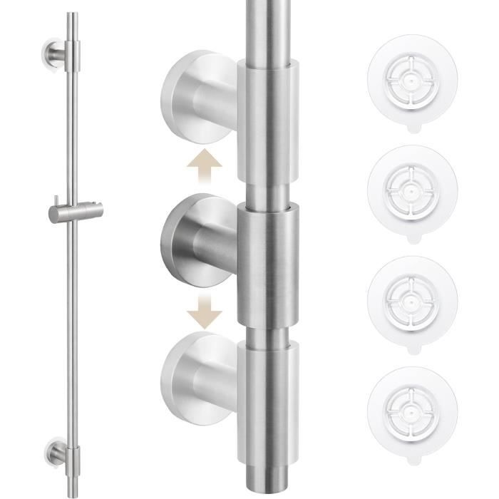 Noir Support De Douche Acier Inoxydable Support Pommeau De Douche Montage Mural Support De Douche A Main Rotatif A 360 Support De Tete De Douche Roun 96934223