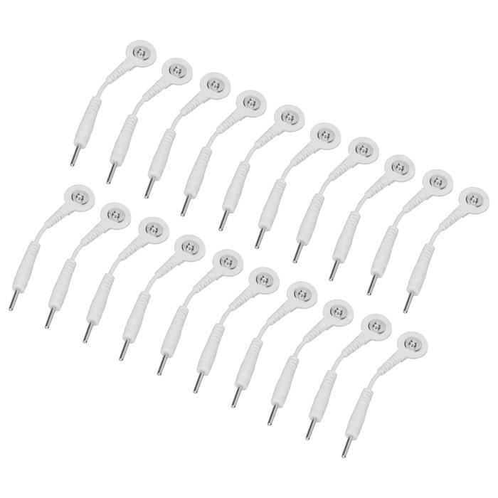 Lot De 8 électrodes Globus Premium – 4 X 5x5 Cm + 4 X 5x9 Cm, Auto-adhésives, Connecteur à Broches