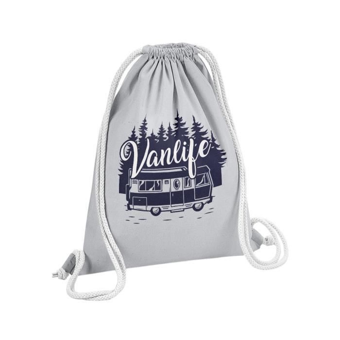 Sac De Gym En Coton "J'peux Pas J'ai Escalade" - 12 Litres, Léger, Imprimé France - Sport, Plage, Pique-nique - 4