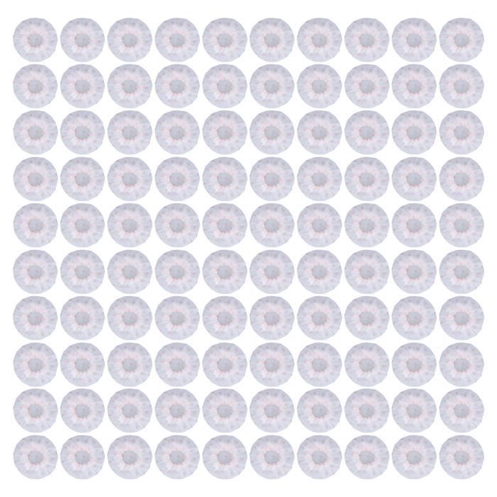 100 Housses De Microphone Jetables Non-tissé - Pare-Brise KTV, Enregistrement, Noir