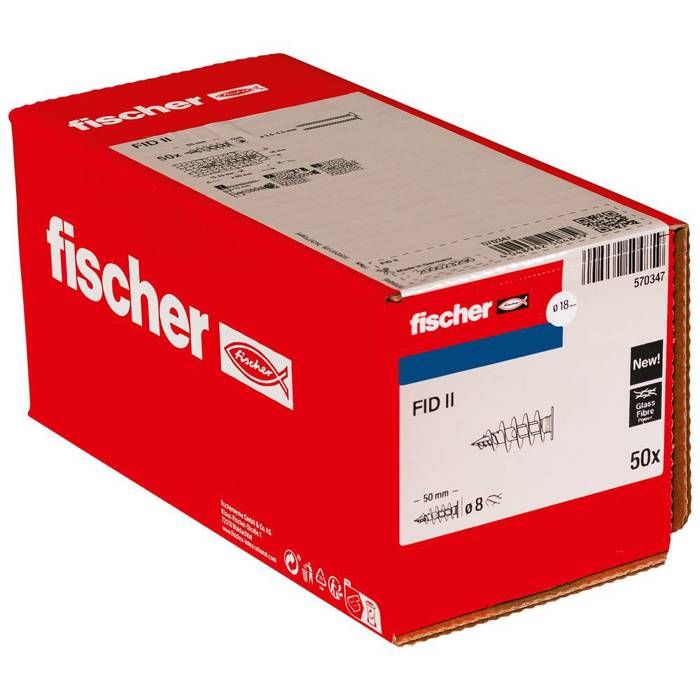 Cheville Fischer FID II 50 mm Nylon Lot de 50 pcs - vue 9