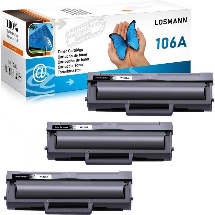 Cartouches De Toner Compatibles 116A Pour HP Color Laser MFP 150a/150nw/178nw/179fnw - Haut Rendement (1500 Pages Noir) - 2 Noires