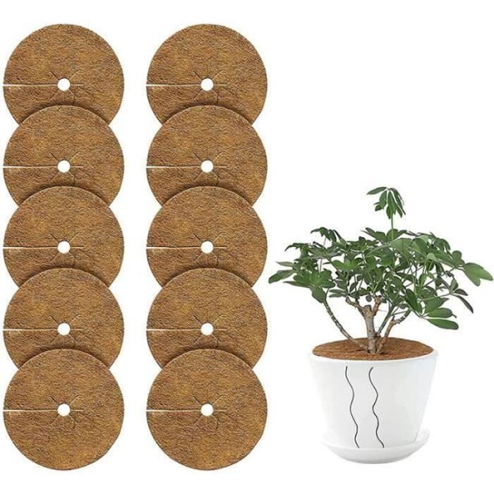 Tapis De Paillage En Fibre De Coco - Lot De 4 Disques 40cm - Protection Hivernale Pour Plantes