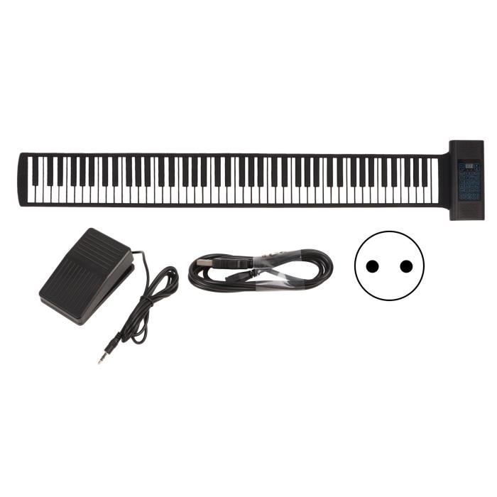 MAD Piano souple pliable 88 touches avec enceintes pour ordinateur et tablettes