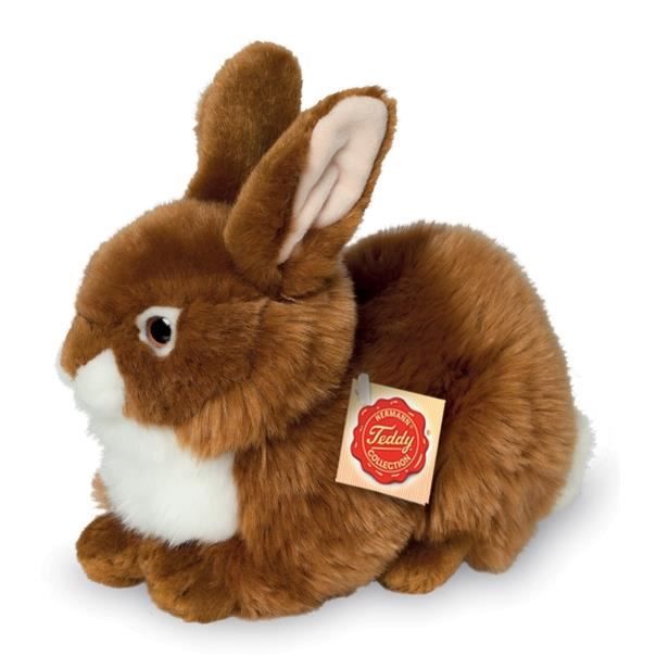 Peluche lapin marron allongé 25 cm - Cdiscount Jeux - Jouets