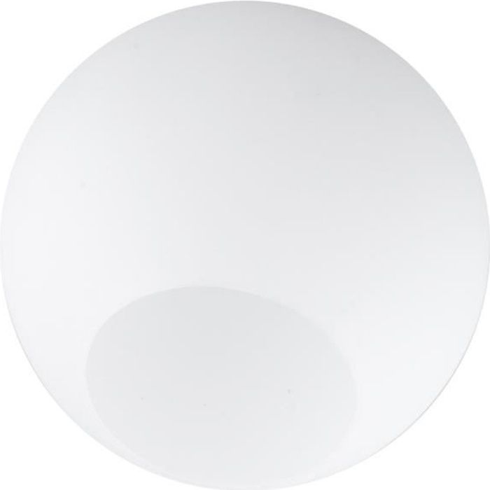 Abat-jour globe en verre de rechange Blanc laiteux D13cm