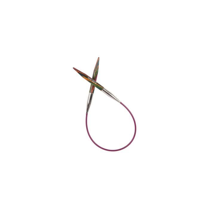 aiguille à tricoter circulaire 2.0-8.0 longueur total 80cm longueur tige 14 cm