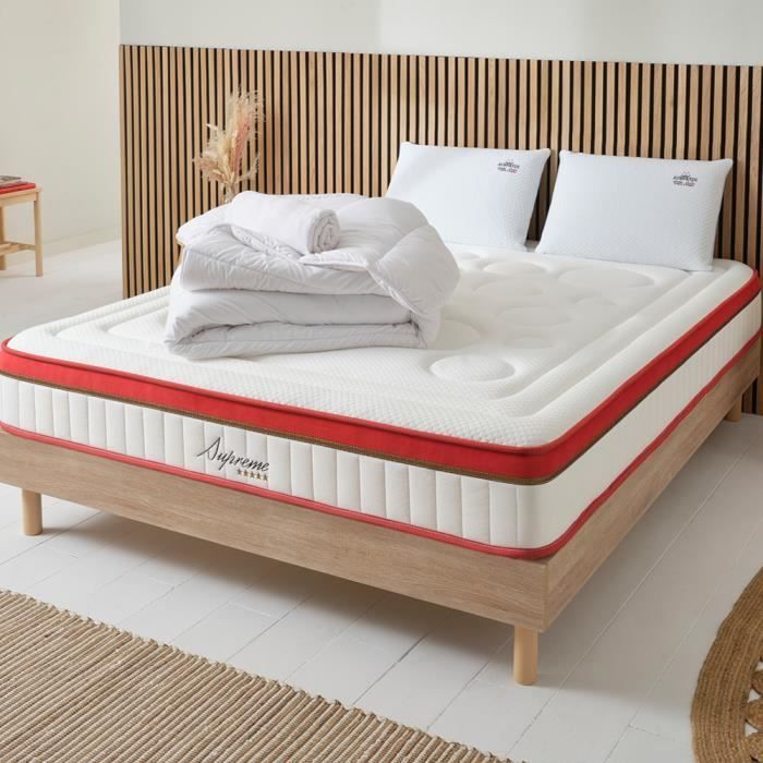Matelas - MAISON AUBERTIN - Suprême - 90 x 190 cm - Mémoire de forme - Mousse polyuréthane - 1 place Matelas - MAISON AUBERTIN - Suprême - 90 x 190 cm - Mémoire de forme - Mousse polyuréthane - 1 place