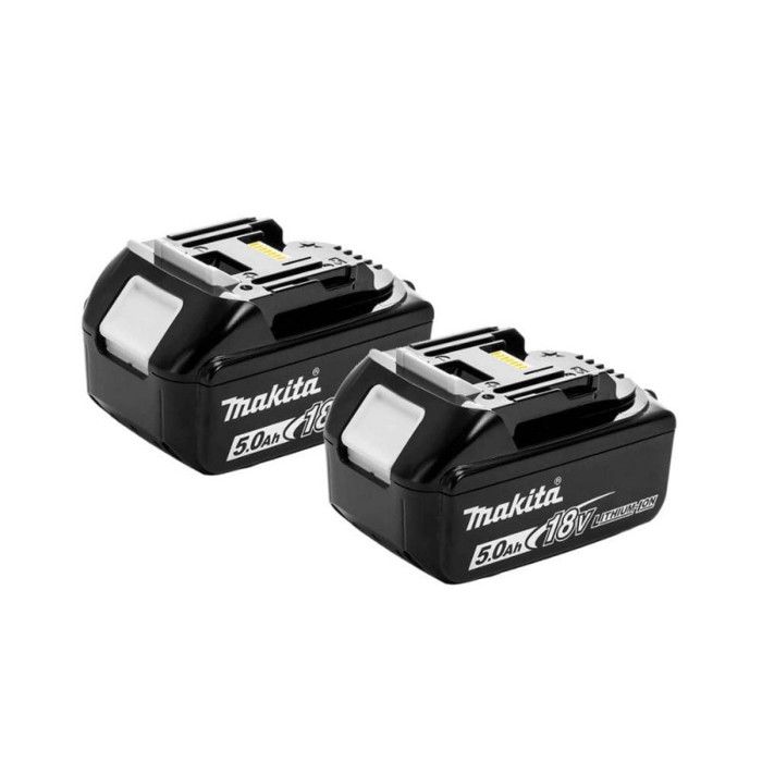 Lot 2 batteries pour outil sans fil 18V Li-Ion LXT 50 Ah avec indicateur de charge - MAKITA BL1850BX2