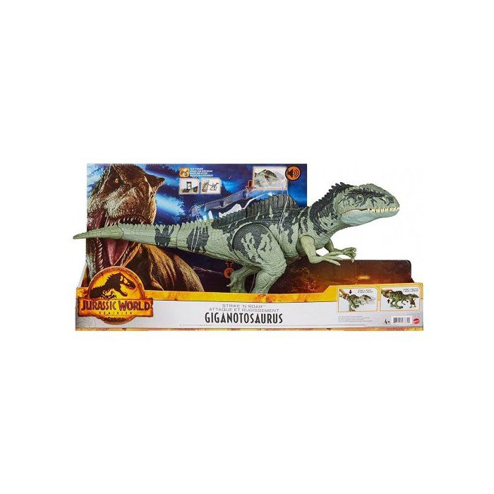 Comparer les prix de Grand Dinosaure Giganotosaurus 55 cm - Articulé Et Sonore - Jurassic World - Dino Attaque Supreme - Set Animaux