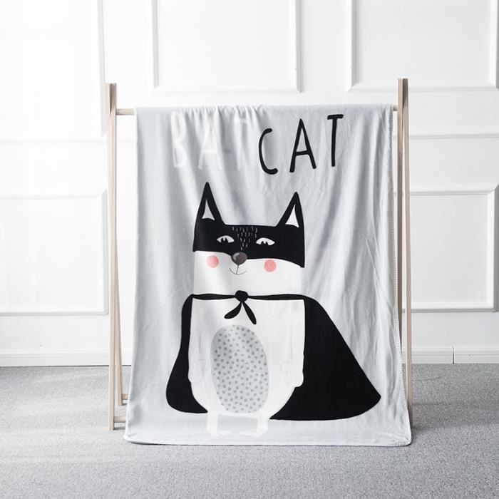 Couverture Bebe Enfant Polaire Personnalise Fille Garcon Poussette Hiver Douce 100 140cm Animaux Chat Cdiscount Pret A Porter