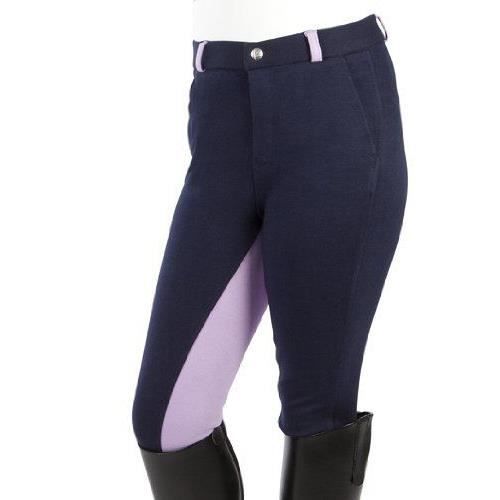 Pantalon déquitation enfant - PFIFF - Bleu - bleu/violet Pantalon déquitation enfant - PFIFF - Bleu - bleu/violet