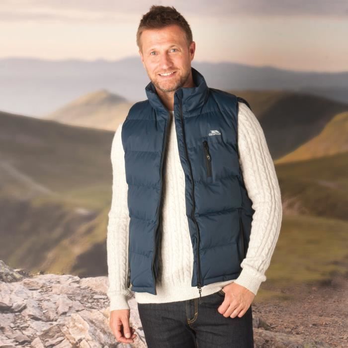 Gilet Trespass rembourré pour homme en bleu marine