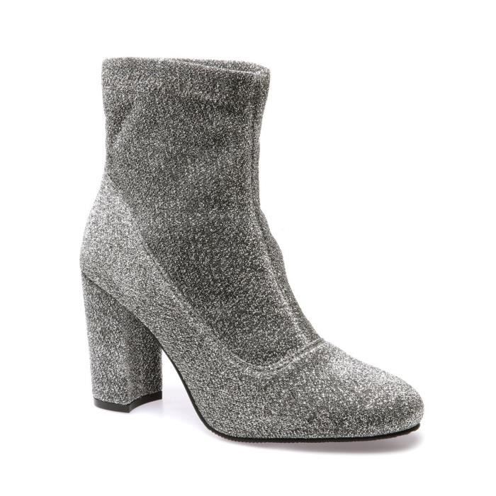 bottine chaussette lurex