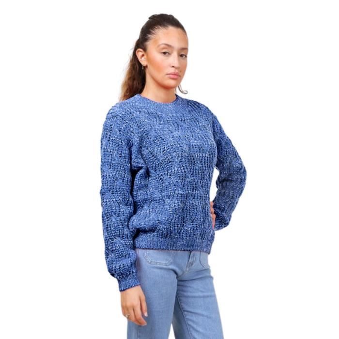 Pull col ras sales de cou femme