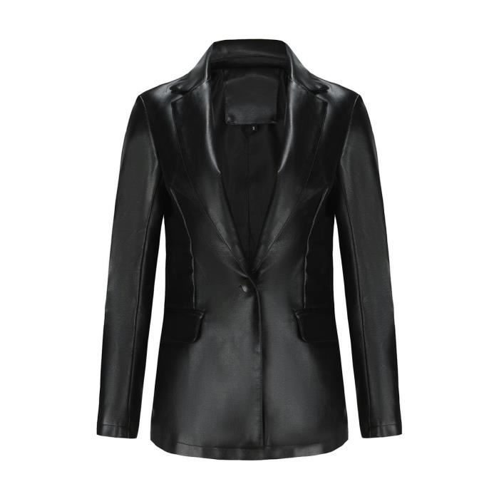 Veste tailleur simili cuir femme store