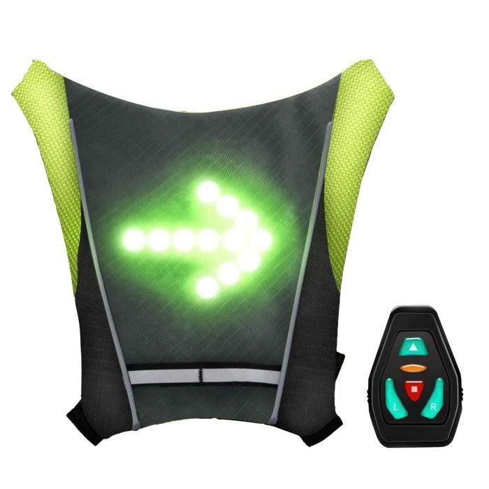 Gilet réfléchissant réglable avec sangle élastique pour la course à