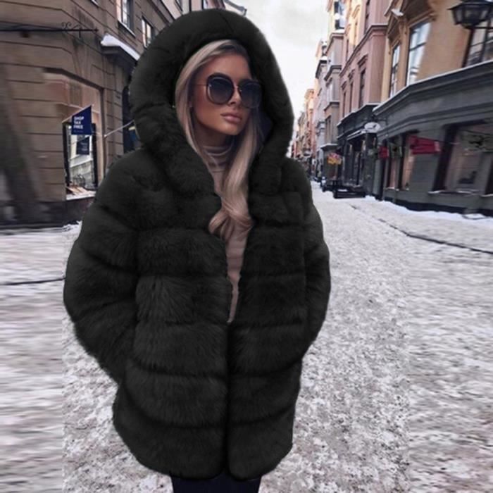 Veste femme fausse fourrure